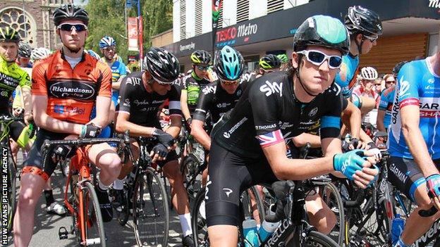 Geraint Thomas won the British road race in 2010