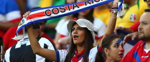 Costa Rica fans