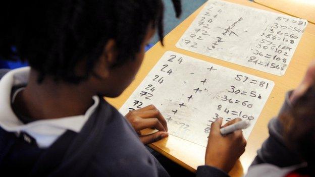 Black child at school