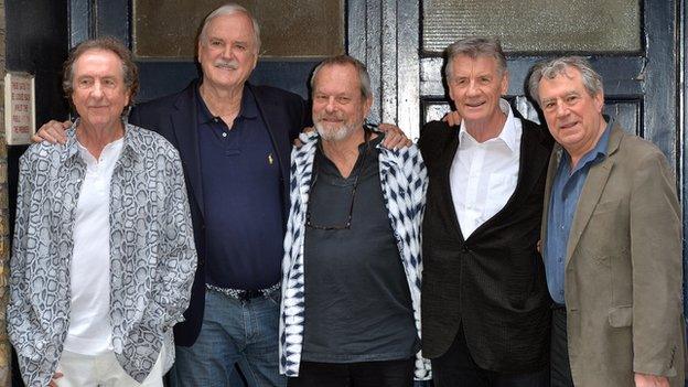 Eric Idle, John Cleese, Terry Gilliam, Michael Palin and Terry Jones