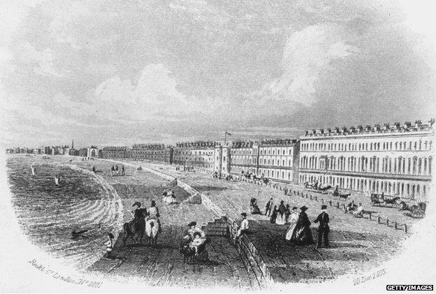 The Belvidere Esplanade, Weymouth, Dorset, 20 December 1855.