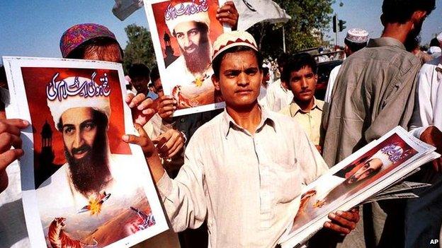 Pro-Bin Laden demonstration in Karachi, Pakistan (file photo)