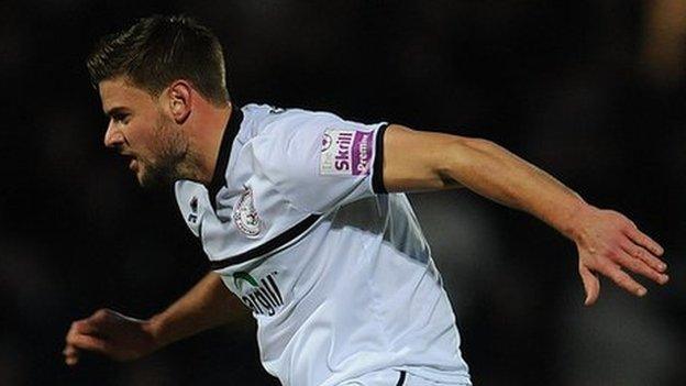 Sam Smith, playing for Hereford United v Burton Albion, FA Cup first round, November 2013