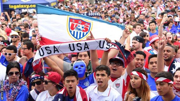 USA World Cup fans