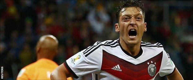 Mesut Ozil scored what proved to be the winner