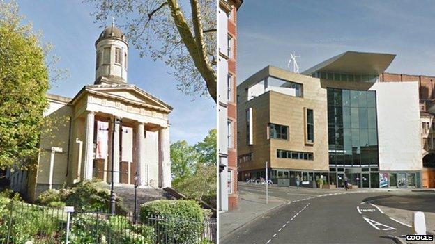 St George's and Colston Hall in Bristol