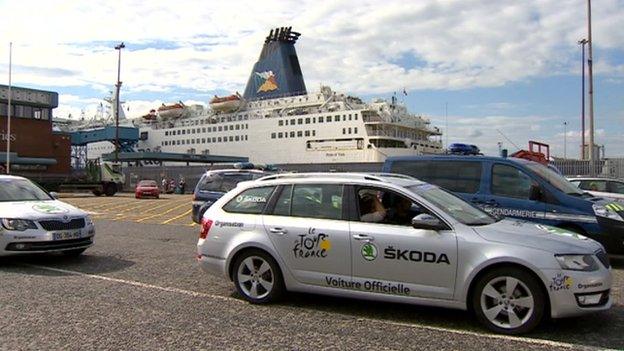 Tour de France publicity cars