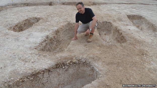 Miles Russell, of Bournemouth University, at the Durotriges Big Dig