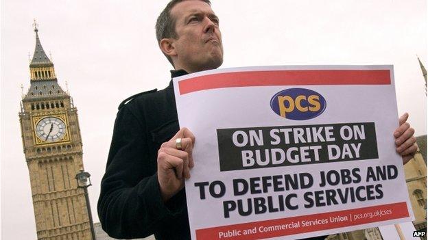 PCS member on strike