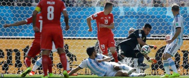 Argentina keeper Sergio Romero