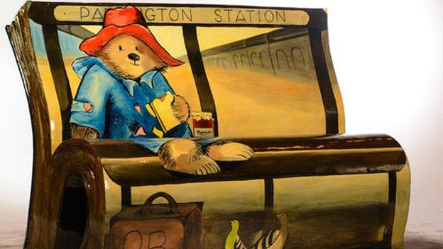 Paddington Bear bench