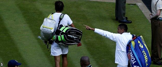 Rafael Nadal and Nick Kyrgios