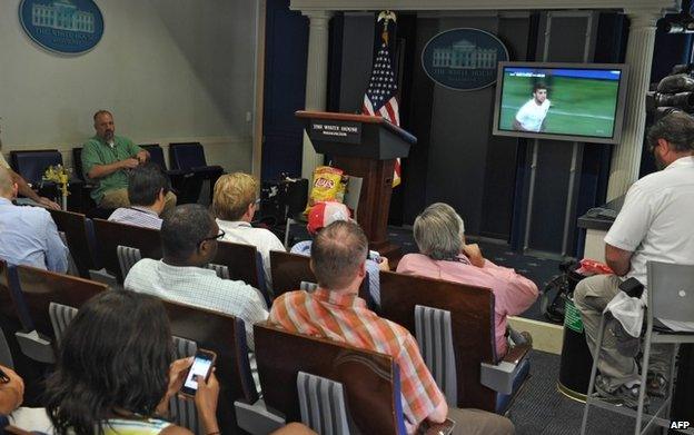 The White House press room