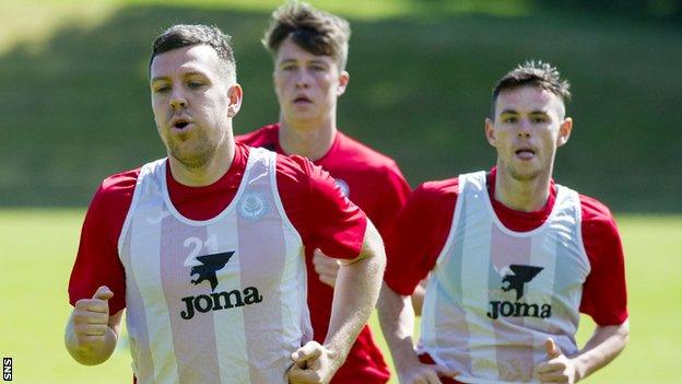 Carl Magnay (left) is on trial with Partick Thistle