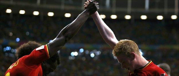 Romelu Lukaku and Kevin De Bruyne