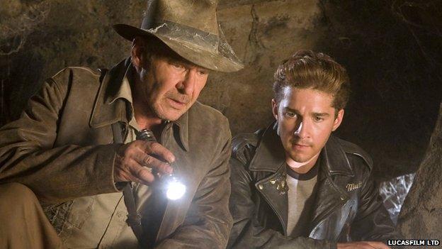 Harrison Ford and Shia LaBeouf in Indiana Jones and the Kingdom of the Crystal Skull