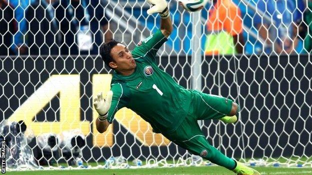 Costa Rica goakeeper Keylor Navas