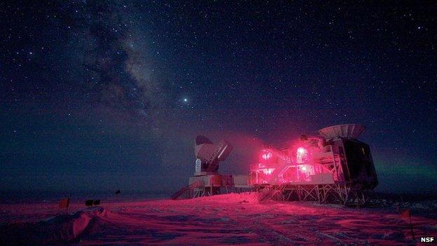 South Pole Telescope facility