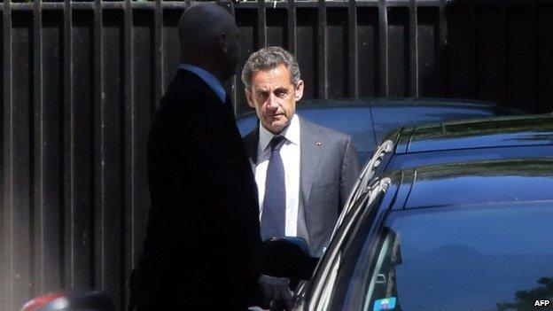 Nicolas Sarkozy leaves home on 2 July