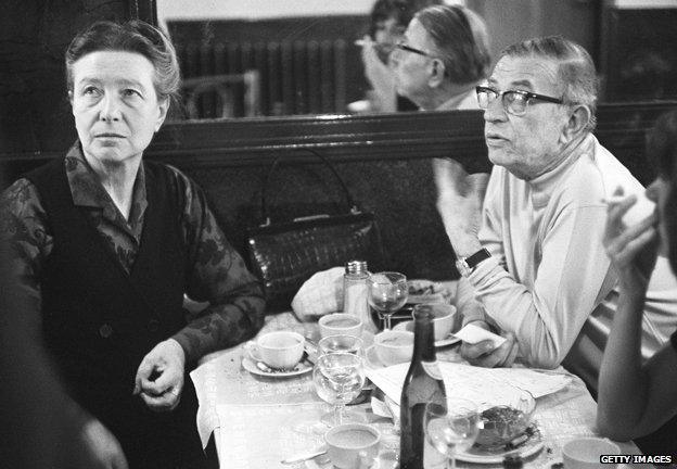 Simone de Beauvoir and JP Sartre