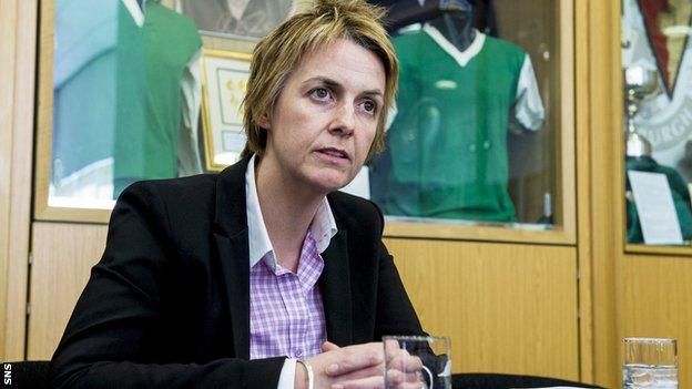 Hibernian chief executive Leeann Dempster