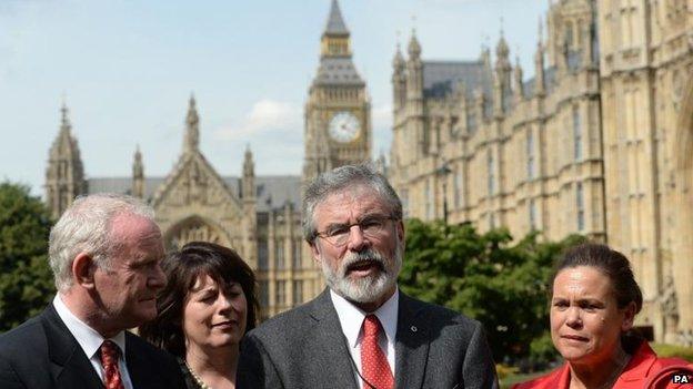 Sinn Fein delegation at Westminster