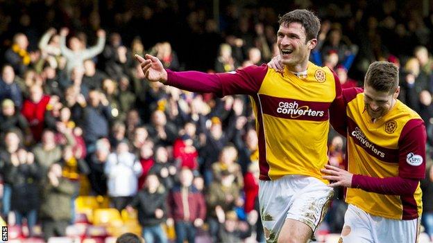 Motherwell striker John Sutton hit 23 goals last season