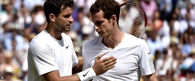 Grigor Dimitrov and Andy Murray