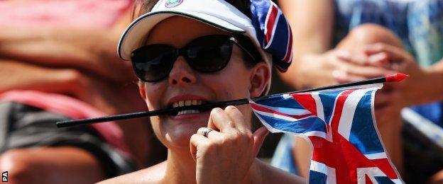 Andy Murray fan on Henman Hill