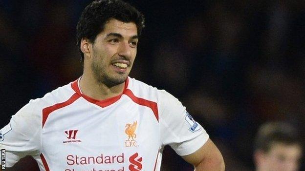 Liverpool's Luis Suarez