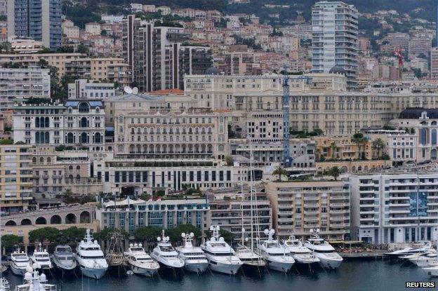 The seafront in Monaco - 24 June 2014