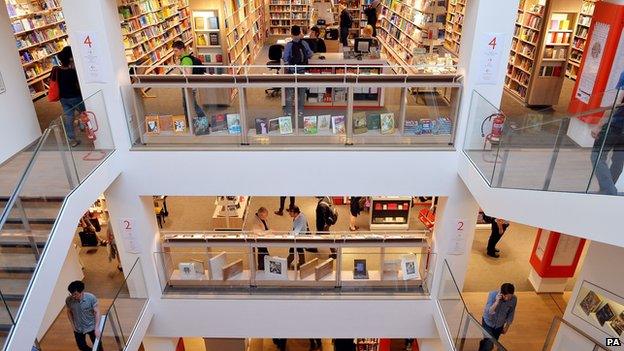 Foyles book shop in London