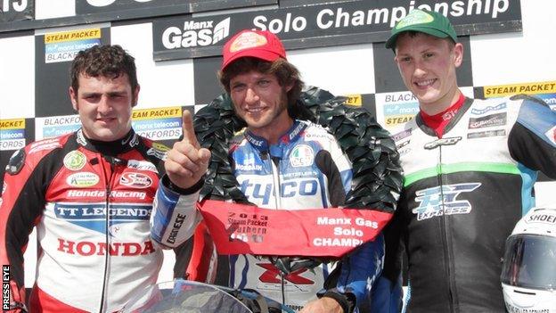 Guy Martin finished ahead of Michael Dunlop and Dean Harrison in the feature event in 2013