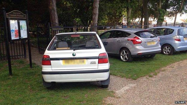 Bad parking in Lowestoft