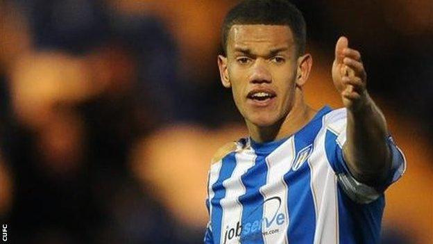 Josh Thompson of Colchester United