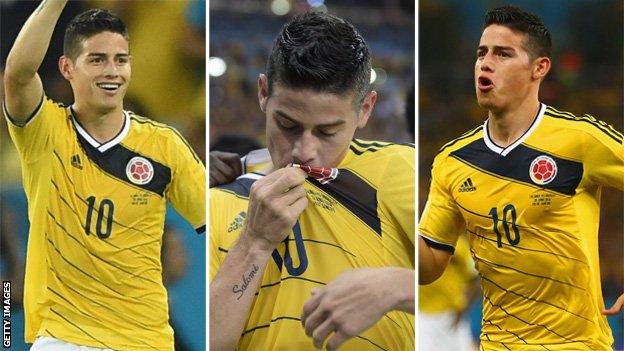 James Rodriguez of Colombia