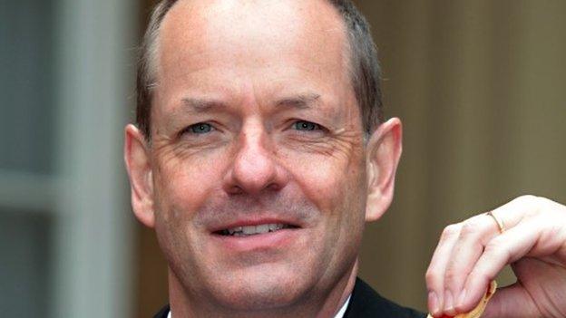 GlaxoSmithKline Chief Executive Andrew Witty is pictured after receiving a knighthood