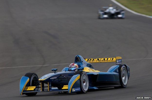 Formula E car at Donington