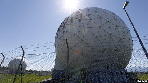 A monitoring base belonging to the German federal intelligence agency, formerly used by the NSA