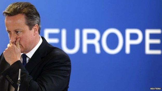 David Cameron at EU summit