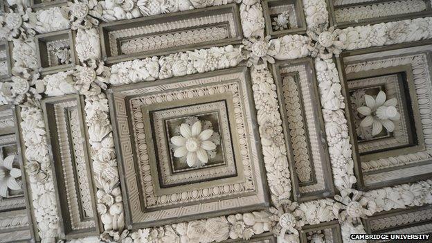 Restored museum ceiling