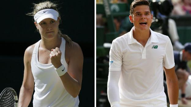 Eugenie Bouchard and Milos Raonic