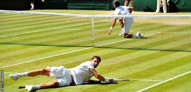 Grigor Dimitrov and Novak Djokovic