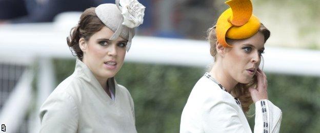 Princess Eugenie and Beatrice