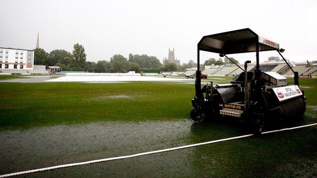 Friday night rain at New Road