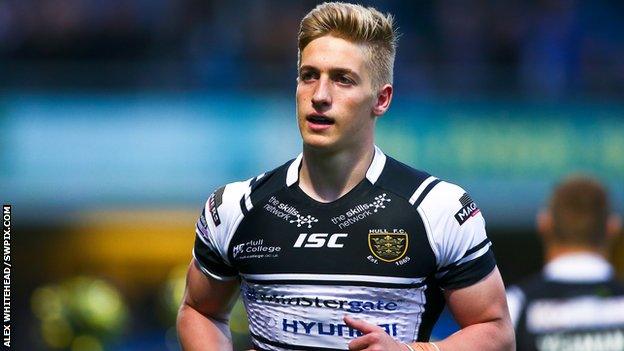 Callum Lancaster scores a hat trick against Warrington Wolves.