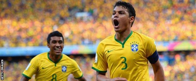 Brazil captain Thiago Silva