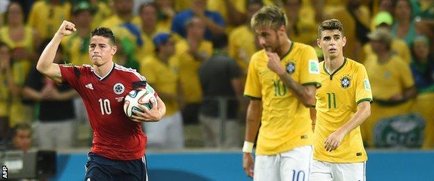 Colombia forward James Rodriguez