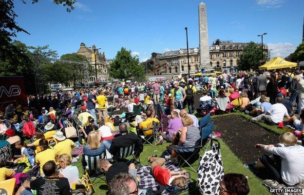 Spectators in Harrogate