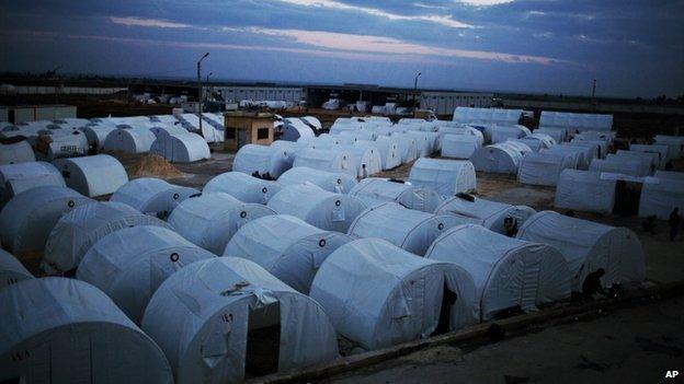 Refugee camp in Azaz, Syria